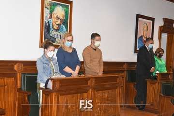 Lara Collado retrata en el Pleno de Telde la realidad de la lacra machista/Francisco Javier Santana: